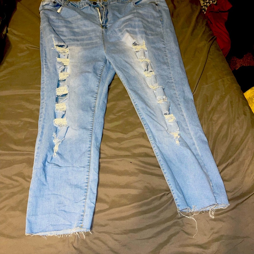 Shein Jeans 5X Distressed